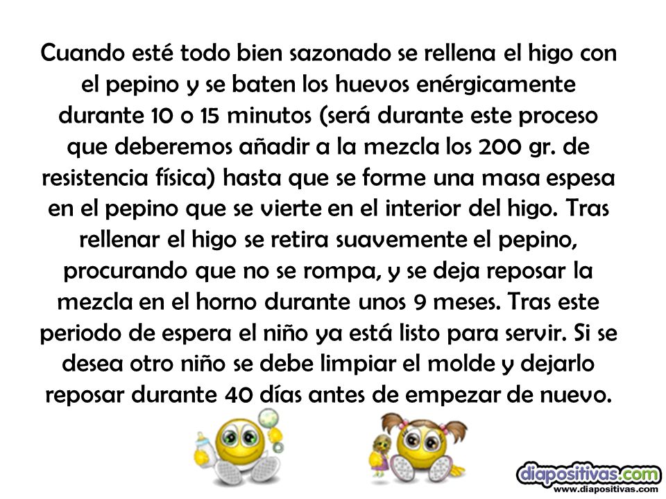 Cuando esté todo bien sazonado se rellena el higo con el pepino y se baten los huevos enérgicamente durante 10 o 15 minutos (será durante este proceso que deberemos añadir a la mezcla los 200 gr.