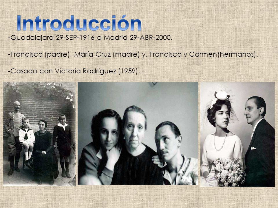 Introducción -Guadalajara 29-SEP-1916 a Madrid 29-ABR-2000.