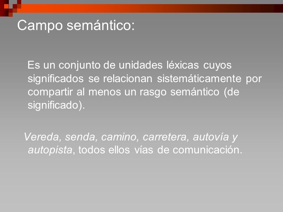 Campo semántico:
