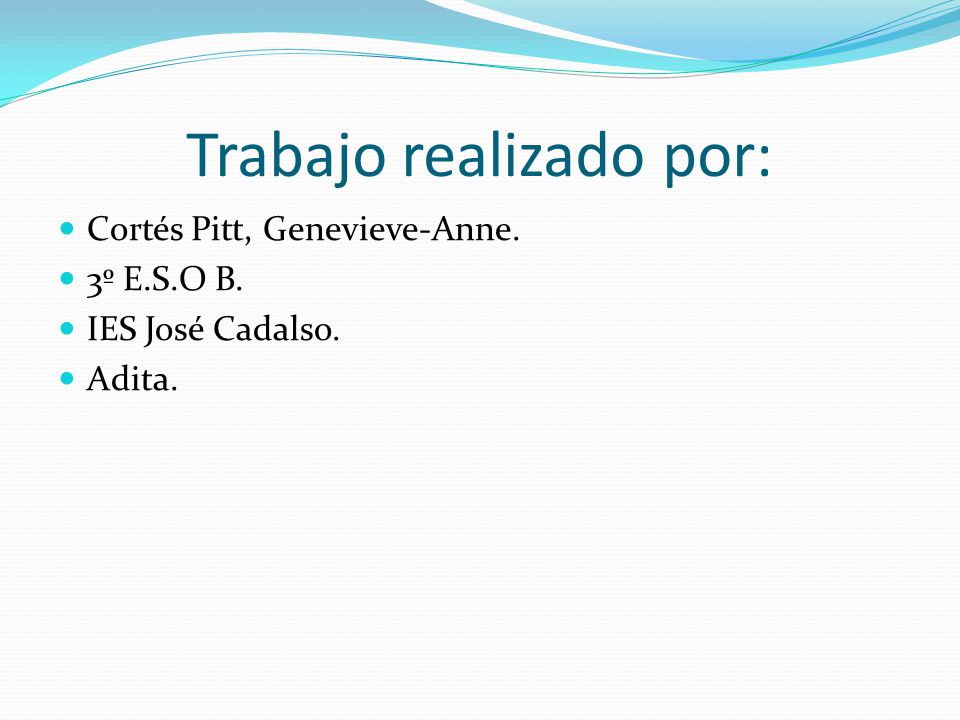 Trabajo realizado por:
