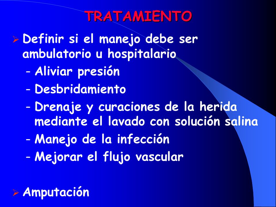 TRATAMIENTO Definir si el manejo debe ser ambulatorio u hospitalario