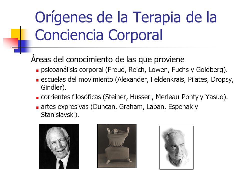 Orígenes de la Terapia de la Conciencia Corporal