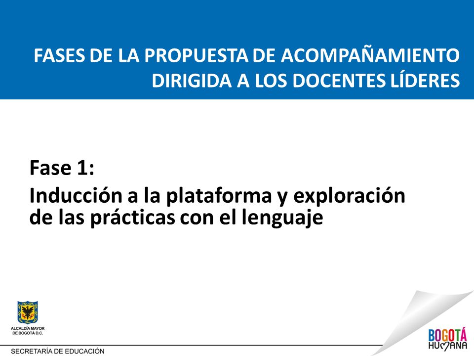 FASES DE LA PROPUESTA DE ACOMPAÑAMIENTO DIRIGIDA A LOS DOCENTES LÍDERES