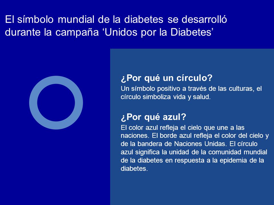El símbolo mundial de la diabetes se desarrolló durante la campaña ‘Unidos por la Diabetes’