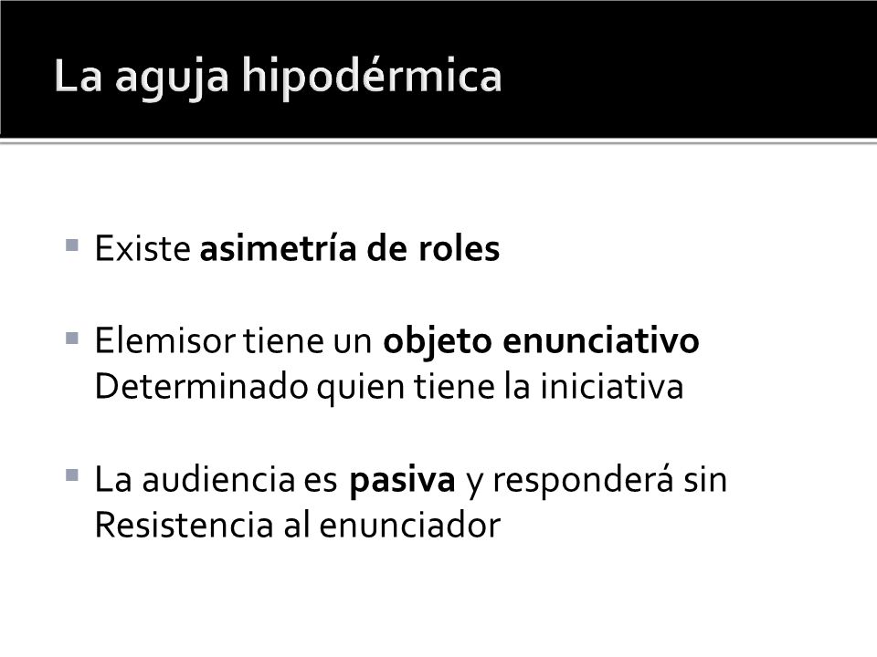 Existe asimetría de roles Elemisor tiene un objeto enunciativo