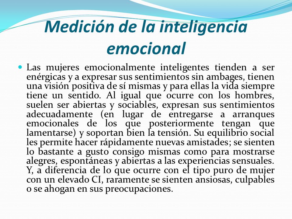 Medición de la inteligencia emocional