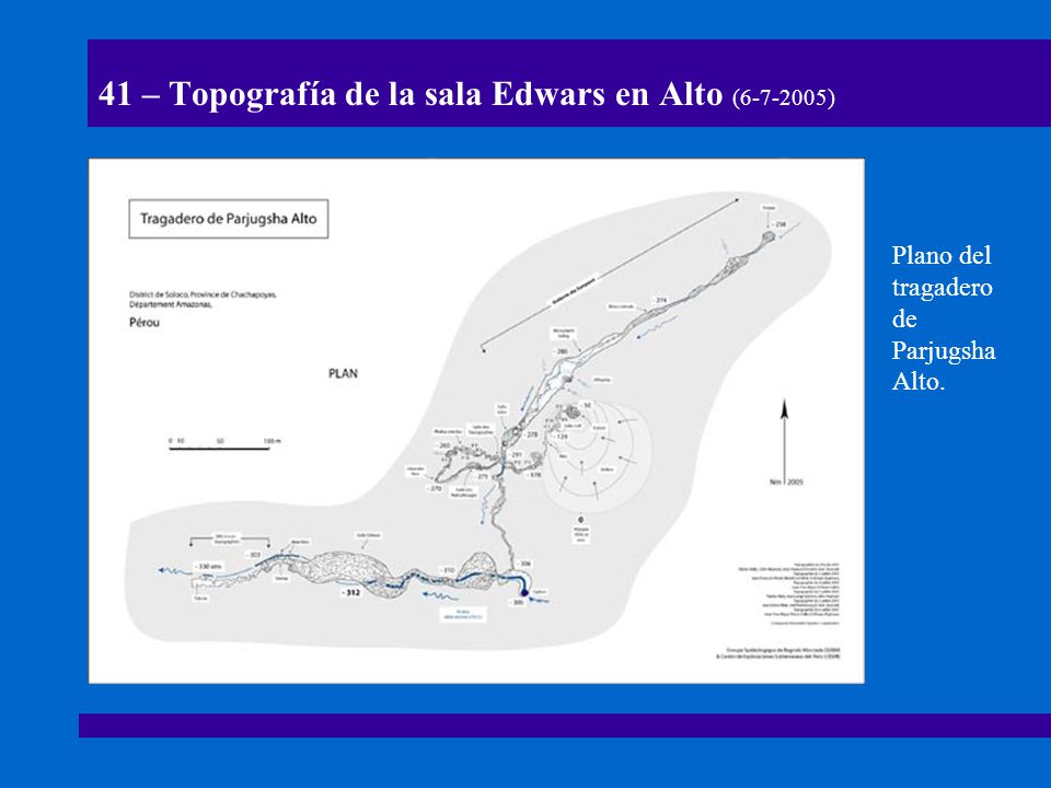 41 – Topografía de la sala Edwars en Alto ( )