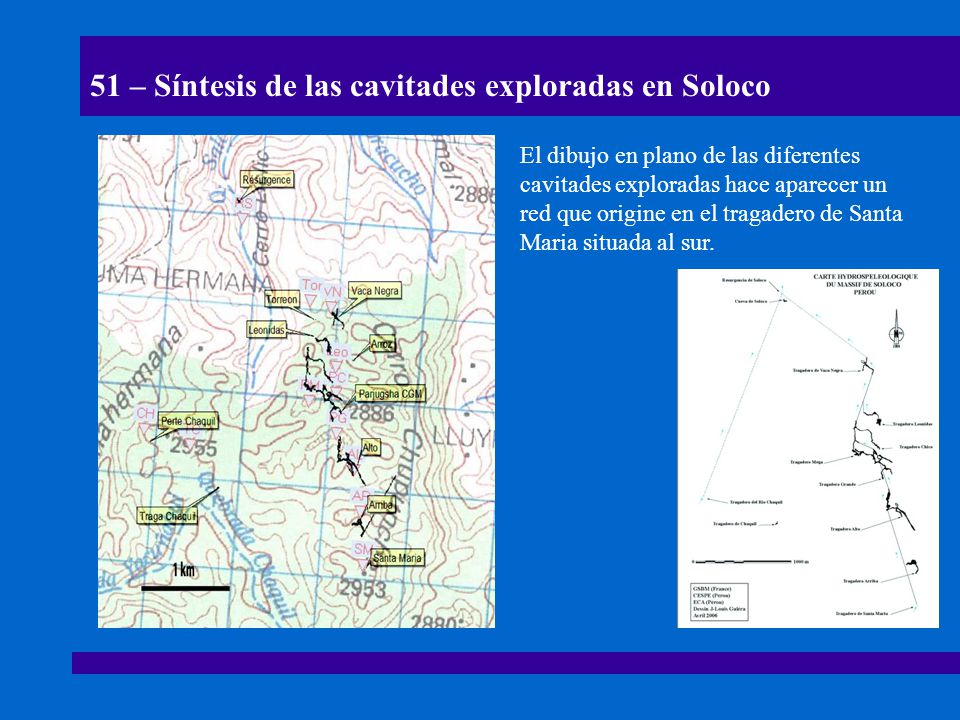 51 – Síntesis de las cavitades exploradas en Soloco