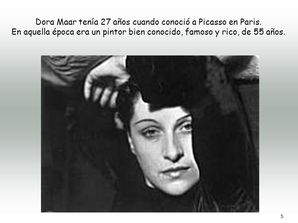 Dora Maar tenía 27 años cuando conoció a Picasso en Paris.
