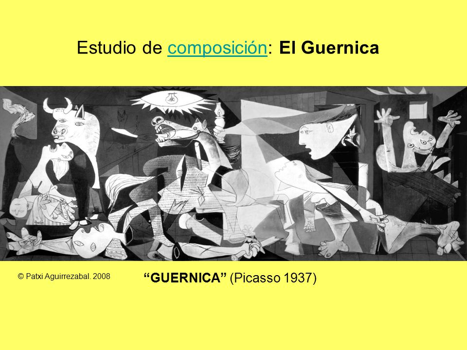 Estudio de composición: El Guernica - ppt descargar