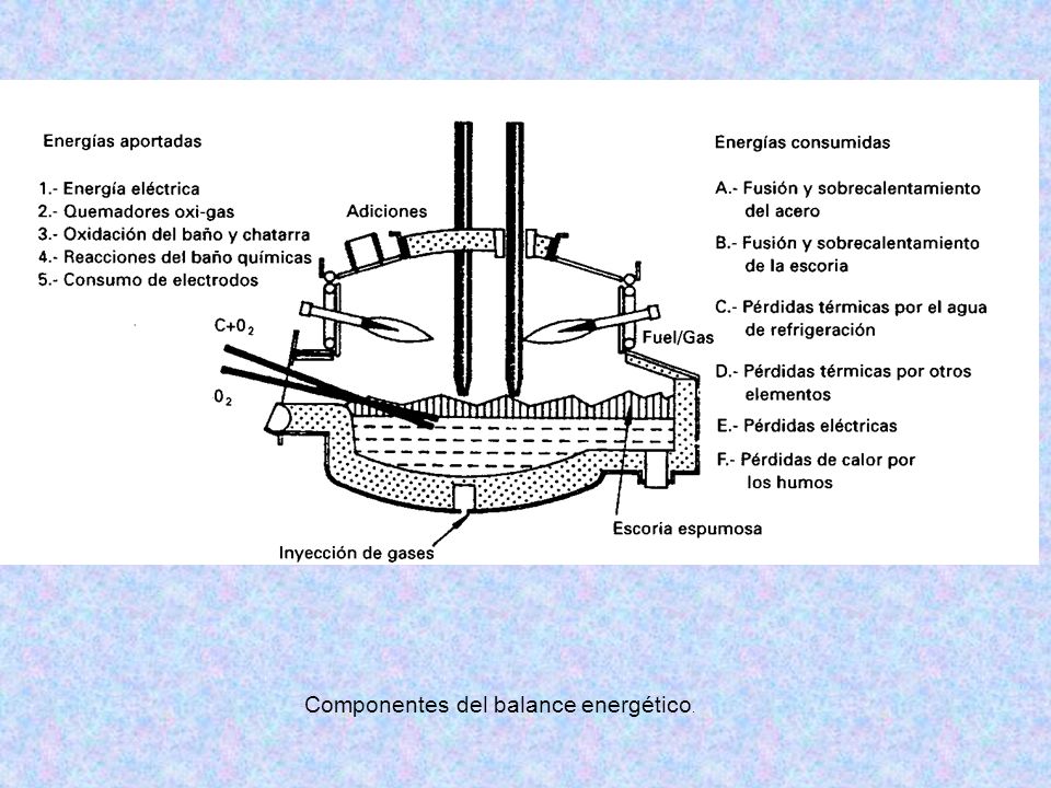 Componentes del balance energético.