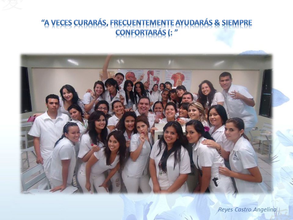 A veces curarás, frecuentemente ayudarás & siempre confortarás (:
