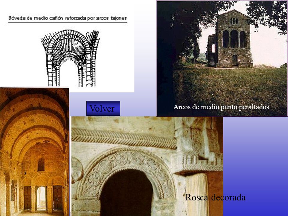 Volver Arcos de medio punto peraltados Rosca decorada