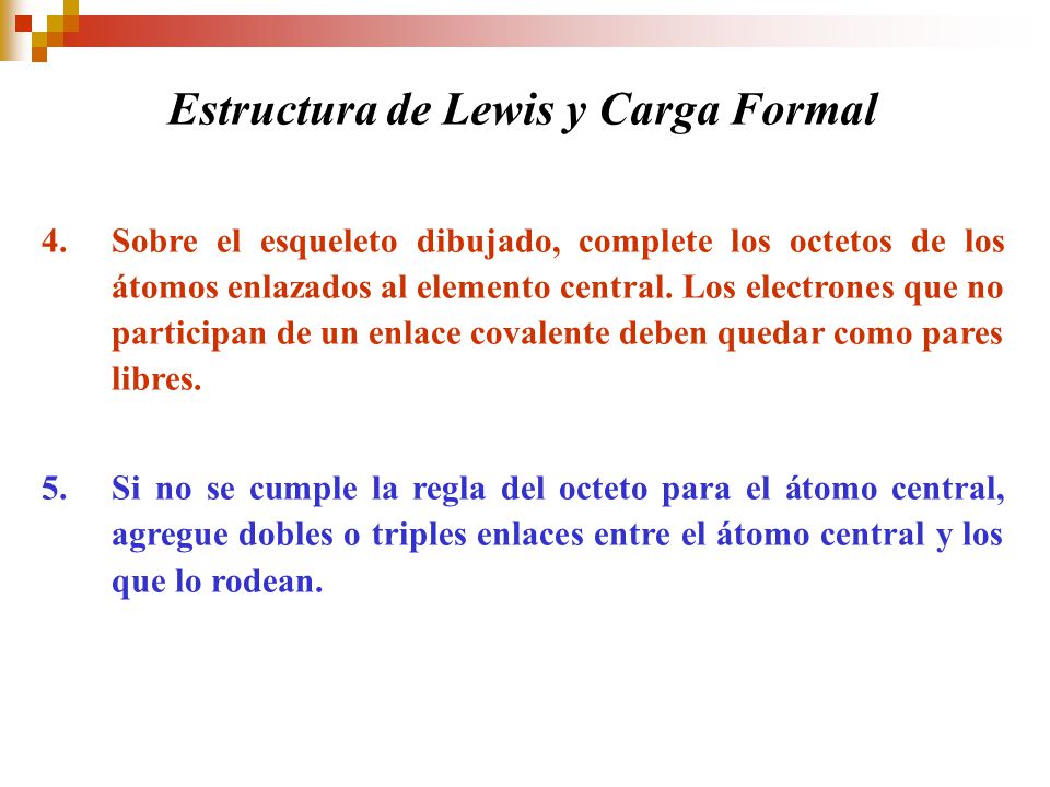 Estructura de Lewis y Carga Formal