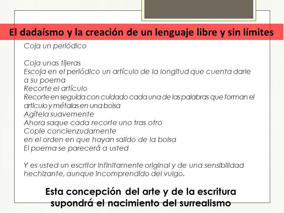 El dadaísmo y la creación de un lenguaje libre y sin límites