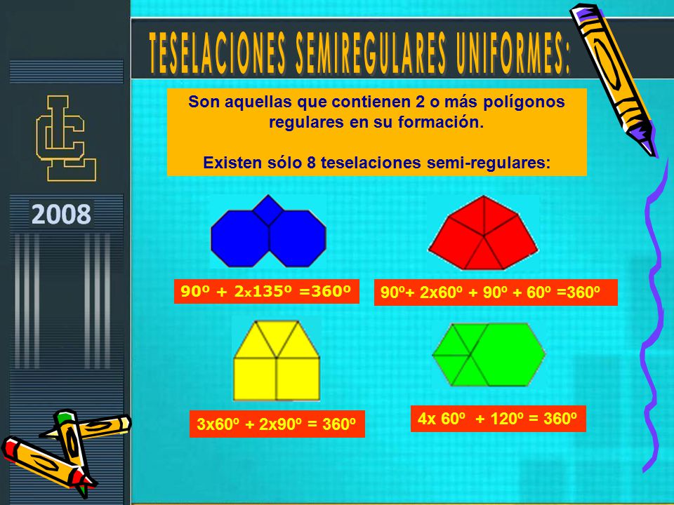 TESELACIONES SEMIREGULARES UNIFORMES: