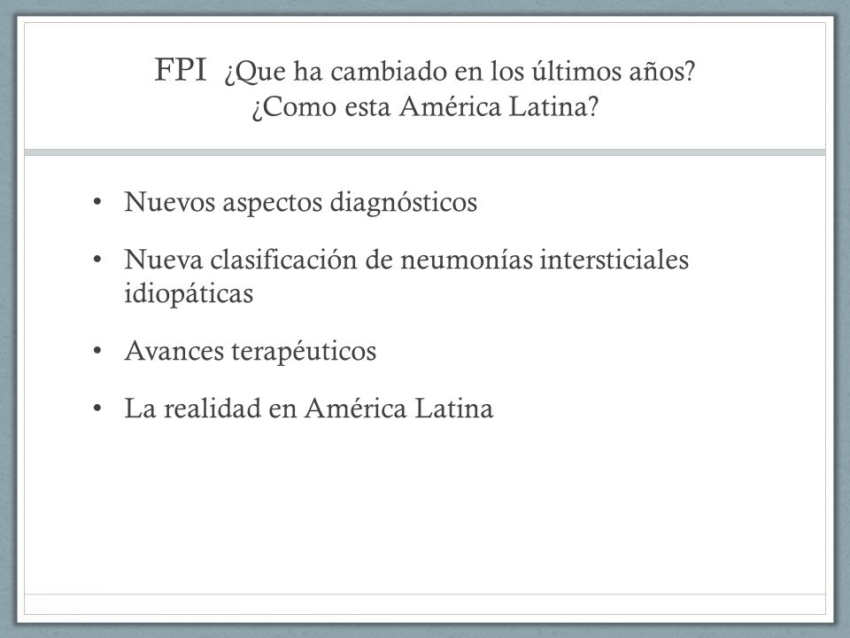 FPI ¿Que ha cambiado en los últimos años ¿Como esta América Latina