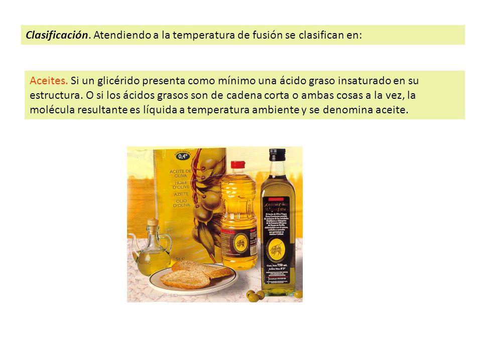 Clasificación. Atendiendo a la temperatura de fusión se clasifican en: