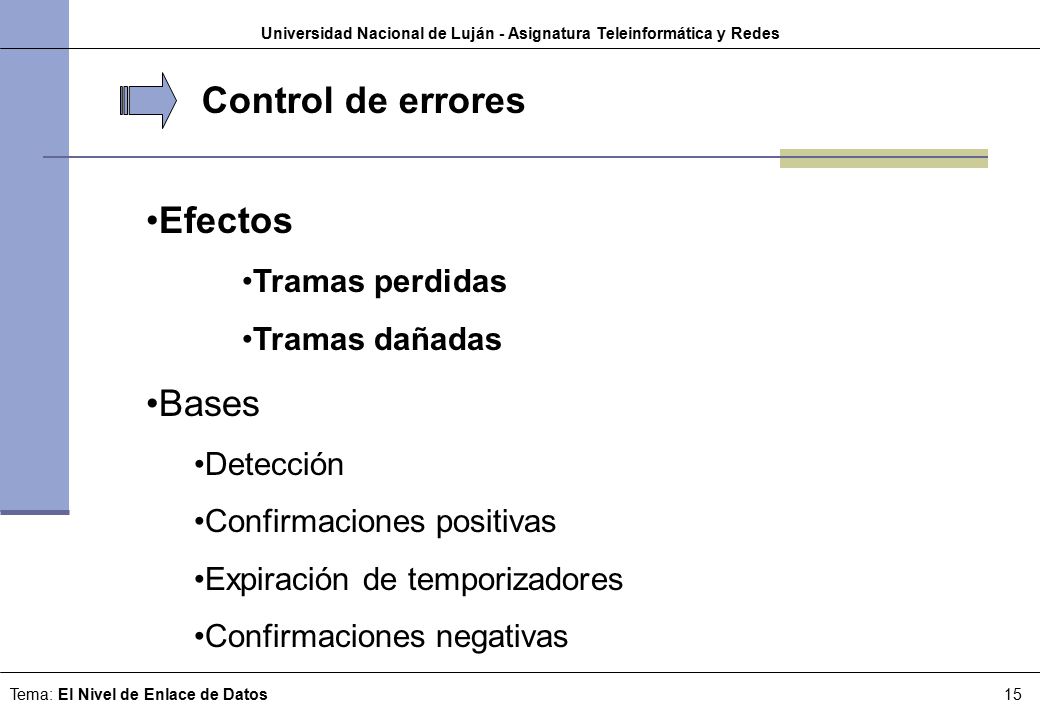 Universidad Nacional de Luján - Asignatura Teleinformática y Redes