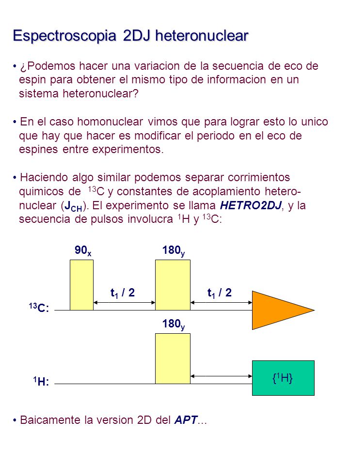 Espectroscopia 2DJ heteronuclear