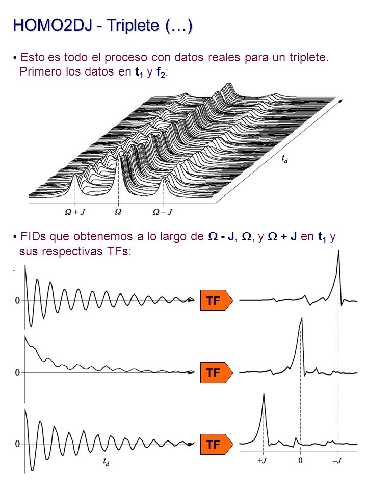 HOMO2DJ - Triplete (…) Esto es todo el proceso con datos reales para un triplete. Primero los datos en t1 y f2:
