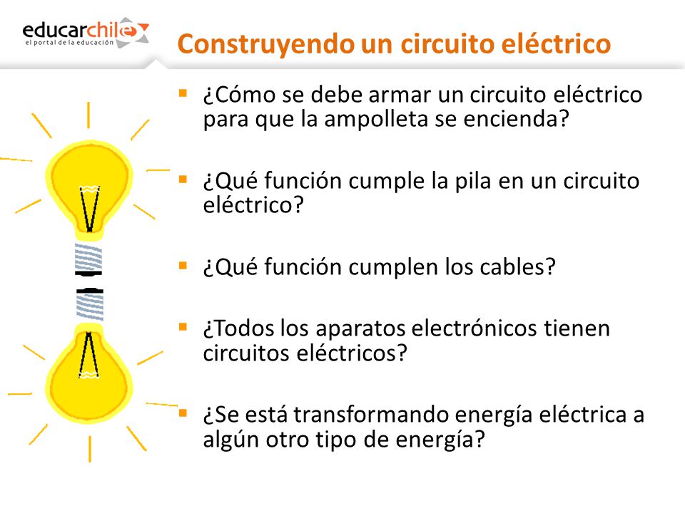 Construyendo un circuito eléctrico