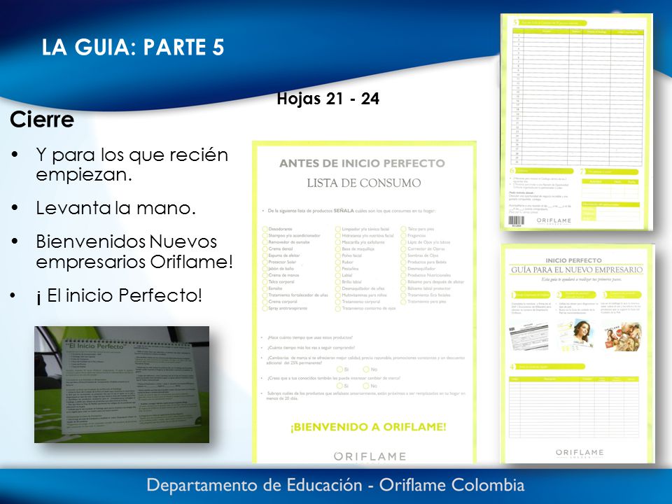 LA GUIA: PARTE 5 Cierre Y para los que recién empiezan.