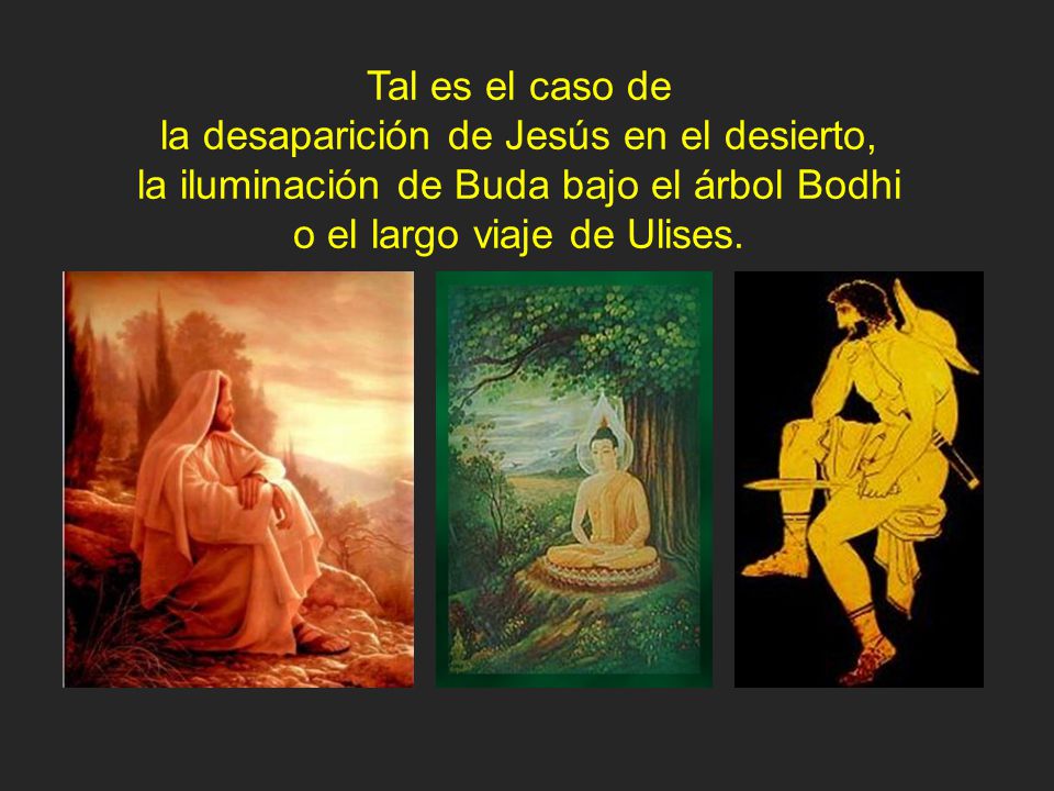 la desaparición de Jesús en el desierto,