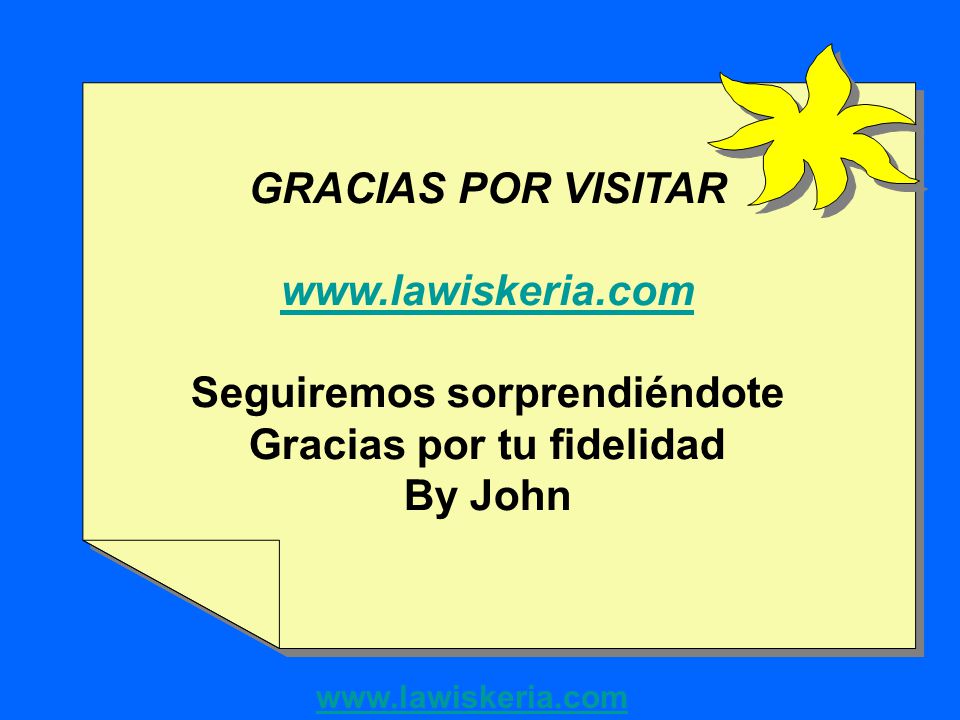 Seguiremos sorprendiéndote Gracias por tu fidelidad