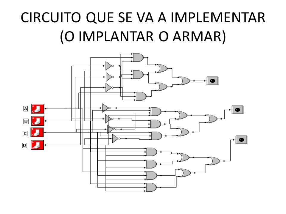 CIRCUITO QUE SE VA A IMPLEMENTAR (O IMPLANTAR O ARMAR)