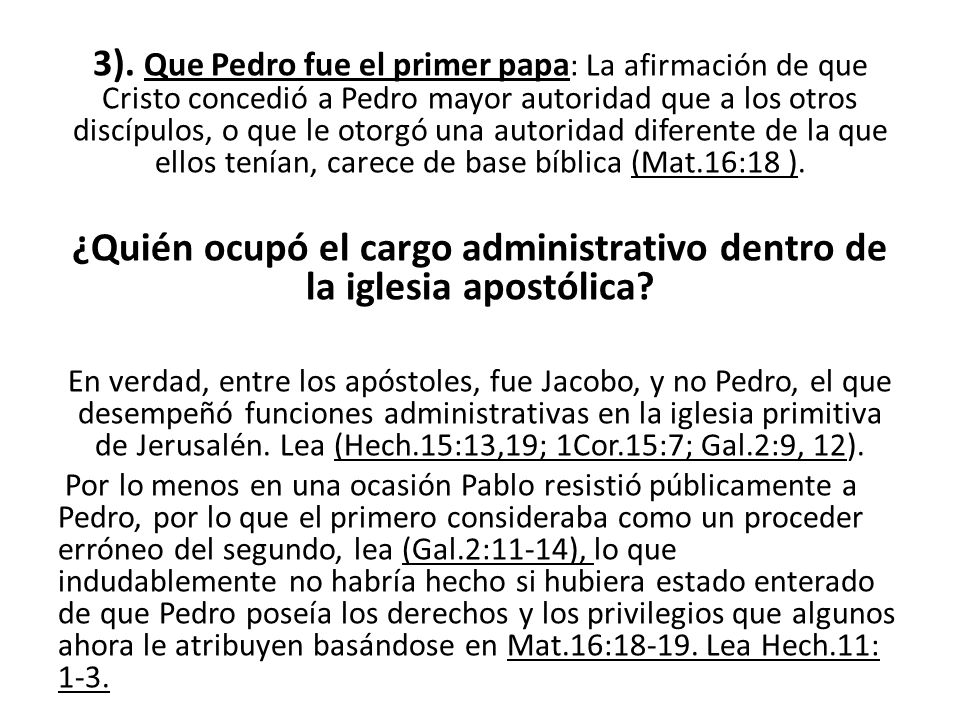 ¿Quién ocupó el cargo administrativo dentro de la iglesia apostólica
