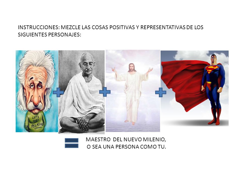MAESTRO DEL NUEVO MILENIO, O SEA UNA PERSONA COMO TU.