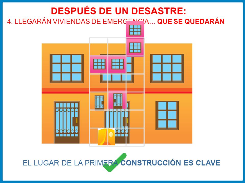 DESPUÉS DE UN DESASTRE: