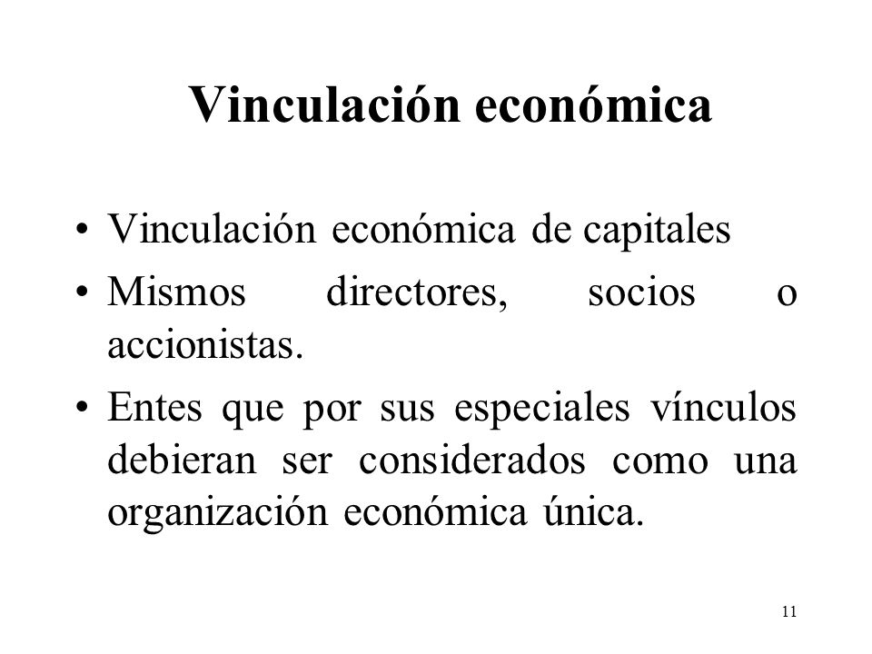Vinculación económica