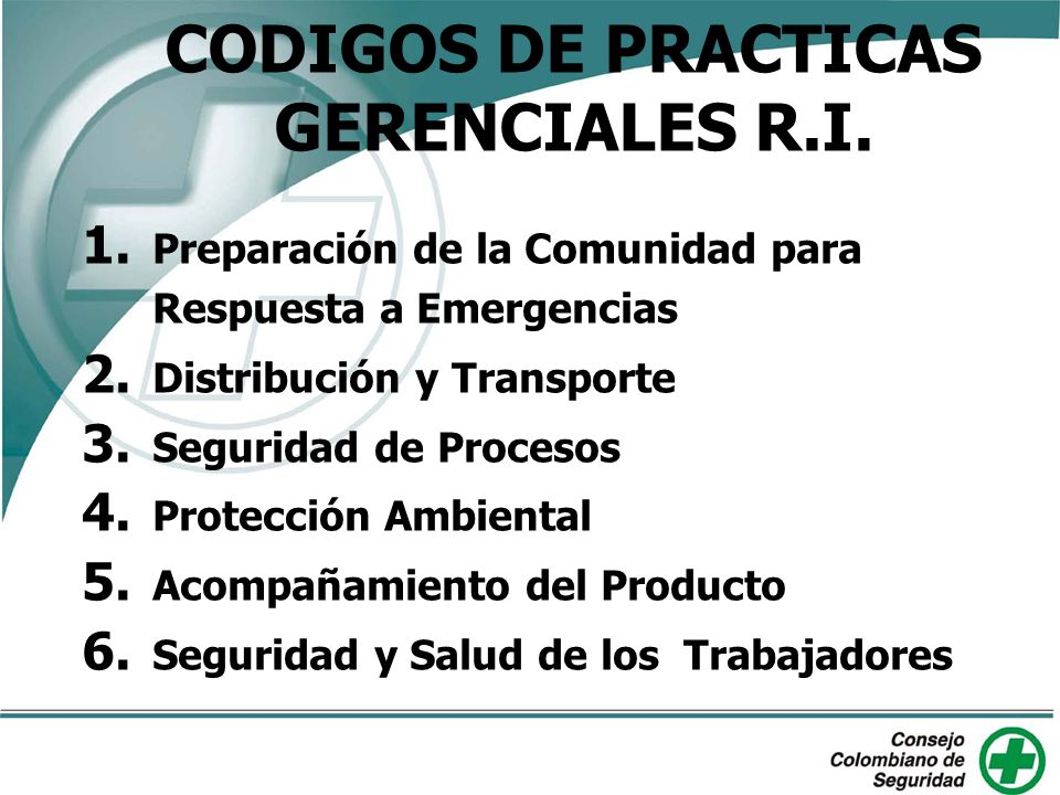 CODIGOS DE PRACTICAS GERENCIALES R.I.