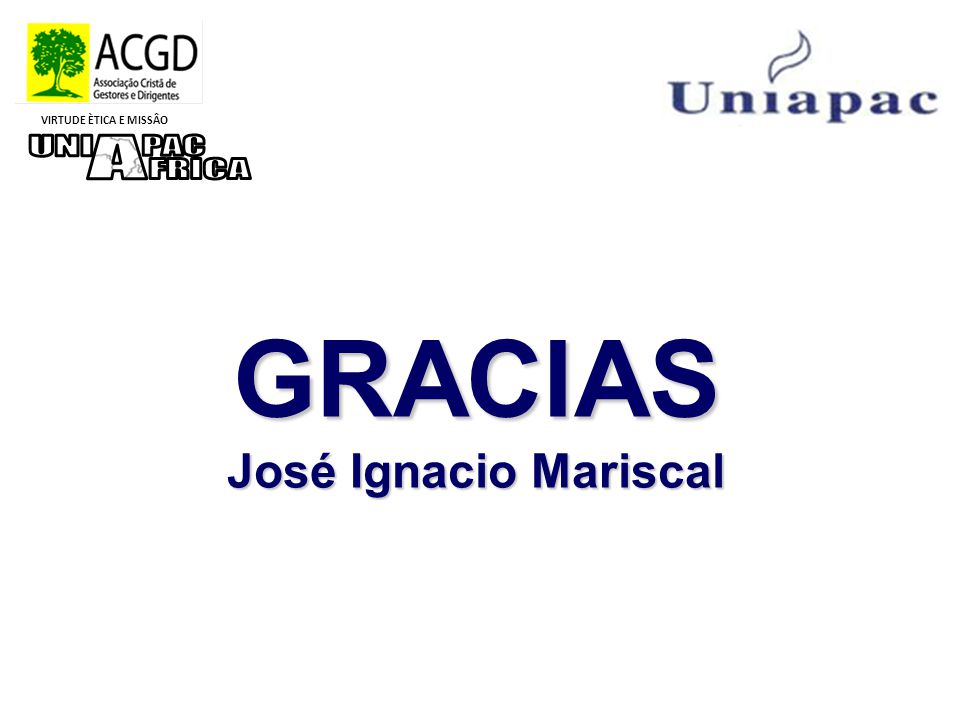 GRACIAS José Ignacio Mariscal