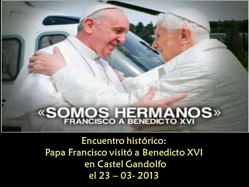 Encuentro histórico: Papa Francisco visitó a Benedicto XVI en Castel Gandolfo el 23 –