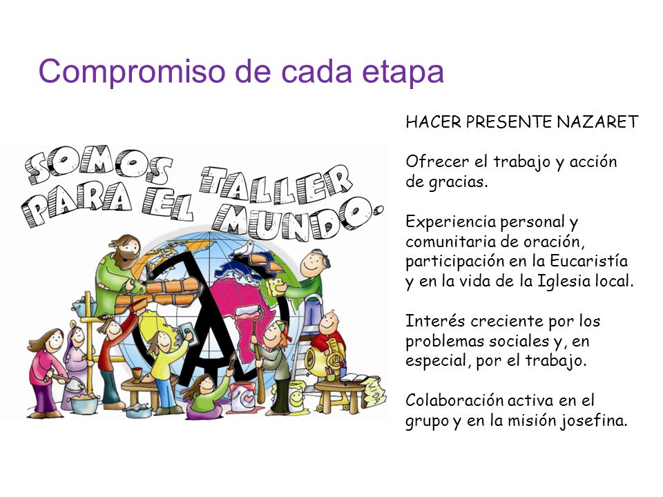 Compromiso de cada etapa