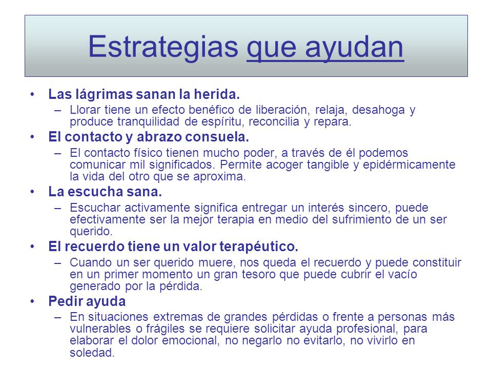 Estrategias que ayudan