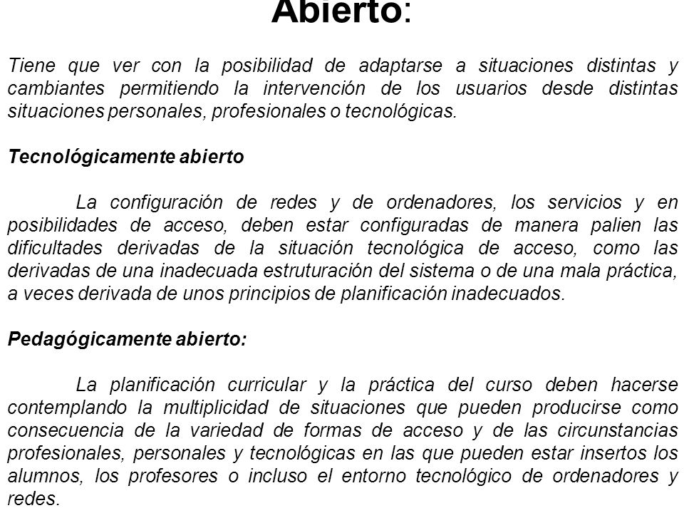 Abierto:
