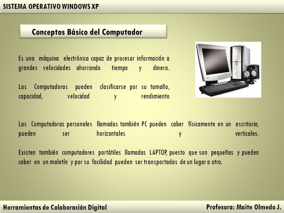 Conceptos Básico del Computador