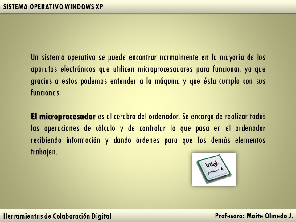 SISTEMA OPERATIVO WINDOWS XP