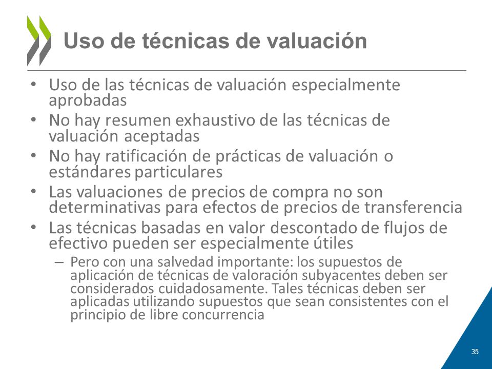 Métodos más útiles CUP – cuando operaciones comparables que involucran intangibles comparables pueden ser identificadas.