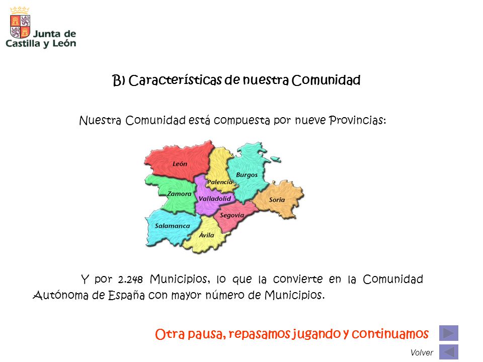 Otra pausa, repasamos jugando y continuamos