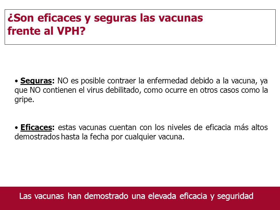 ¿Son eficaces y seguras las vacunas frente al VPH