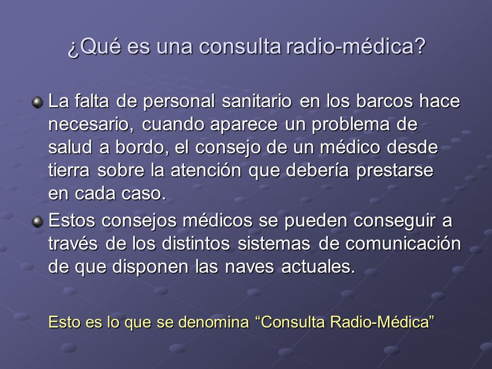 ¿Qué es una consulta radio-médica