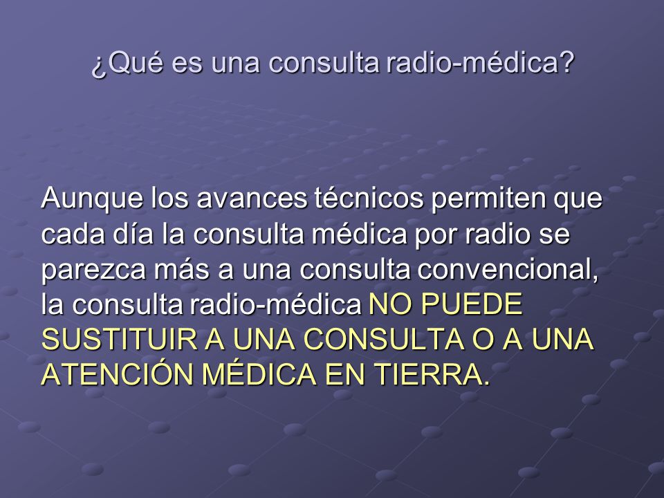 ¿Qué es una consulta radio-médica