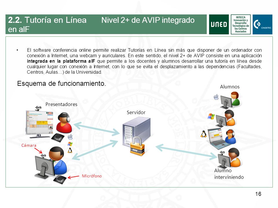 2.2. Tutoría en Línea Nivel 2+ de AVIP integrado en alF