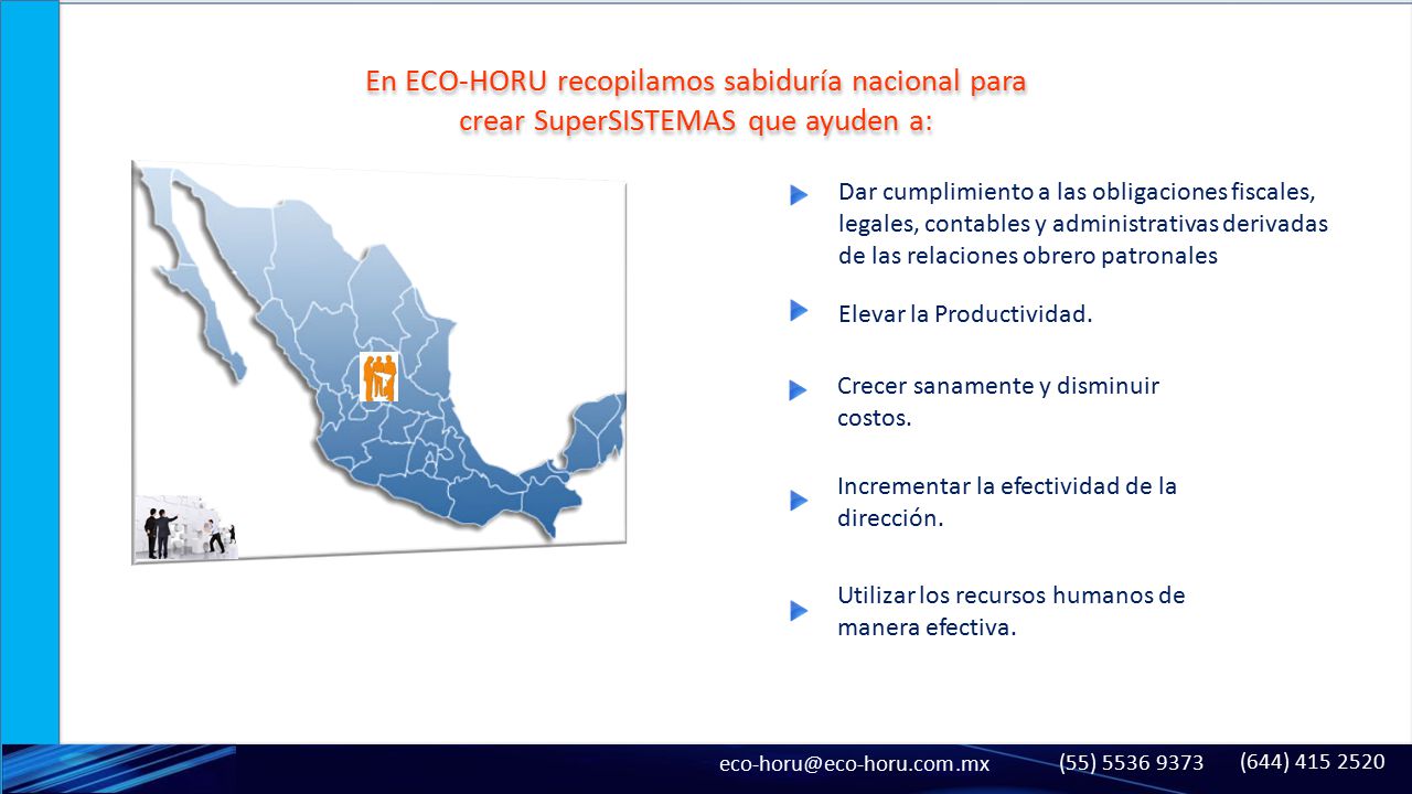 En ECO-HORU recopilamos sabiduría nacional para crear SuperSISTEMAS que ayuden a: