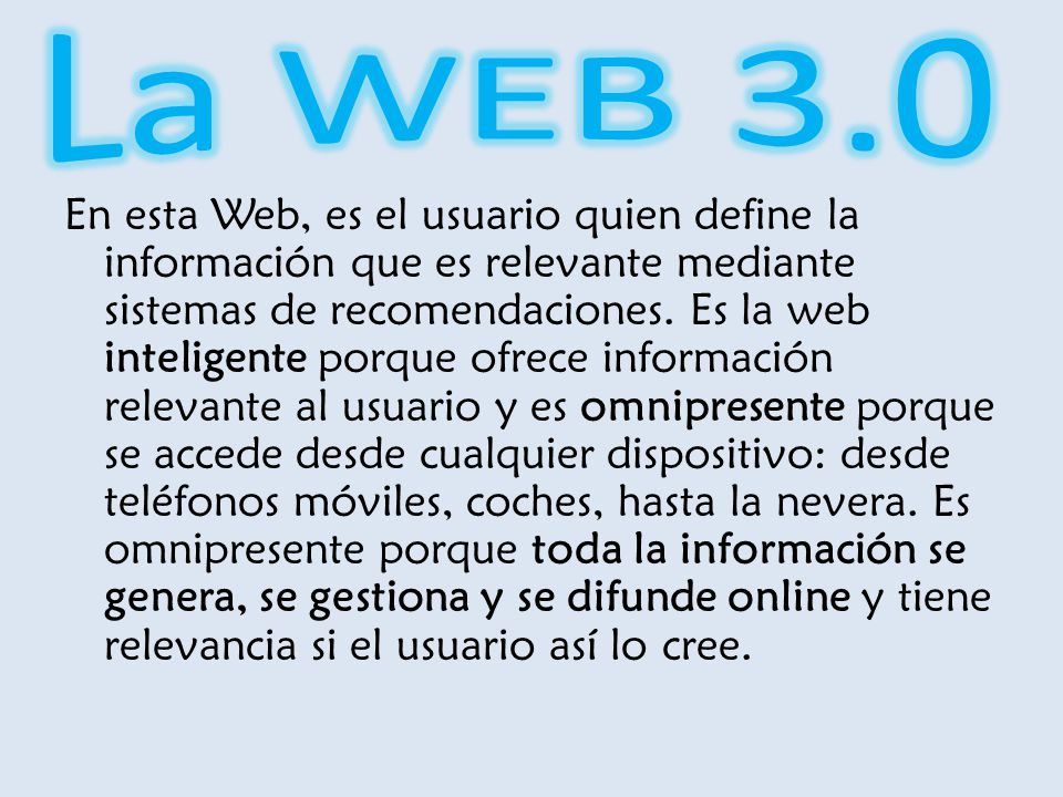 La WEB 3.0